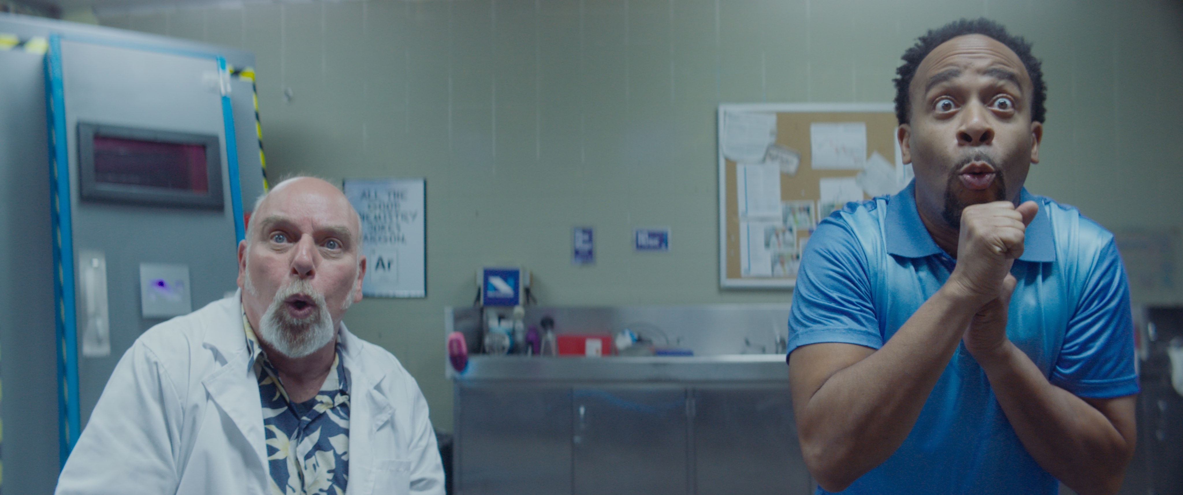 Clone Cops production still 14 - behind the scenes scene from the 2025 indie sci-fi comedy film Clone Cops featuring action and comedy